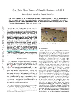 CrazyChoir: Flying Swarms of Crazyflie Quadrotors in ROS 2