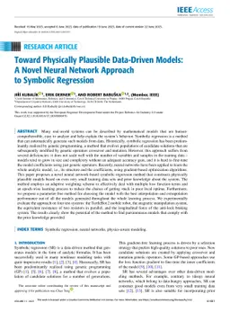 Toward Physically Plausible Data-Driven Models: A Novel Neural Network
  Approach to Symbolic Regression