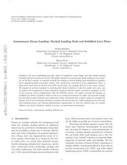 Autonomous Drone Landing: Marked Landing Pads and Solidified Lava Flows