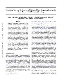 Combining Deep Reinforcement Learning and Search with Generative Models for Game-Theoretic Opponent Modeling