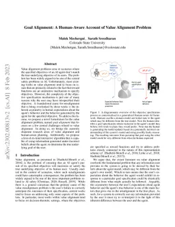 Goal Alignment: A Human-Aware Account of Value Alignment Problem