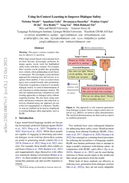 Using In-Context Learning to Improve Dialogue Safety