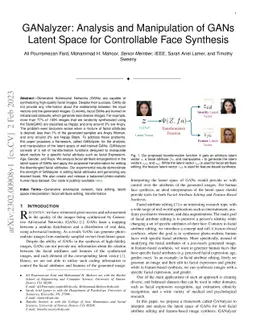 GANalyzer: Analysis and Manipulation of GANs Latent Space for
  Controllable Face Synthesis