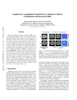 Longformer: Longitudinal Transformer for Alzheimer's Disease
  Classification with Structural MRIs