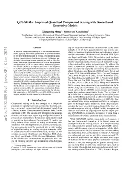 QCM-SGM+: Improved Quantized Compressed Sensing With Score-Based
  Generative Models
