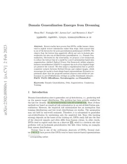 Domain Generalization Emerges from Dreaming