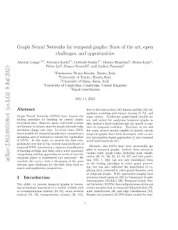 Graph Neural Networks for temporal graphs: State of the art, open
  challenges, and opportunities