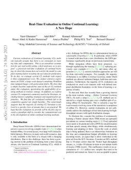 Real-Time Evaluation in Online Continual Learning: A New Hope
