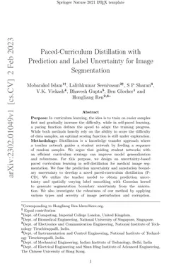 Paced-Curriculum Distillation with Prediction and Label Uncertainty for
  Image Segmentation