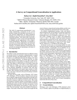 A Survey on Compositional Generalization in Applications