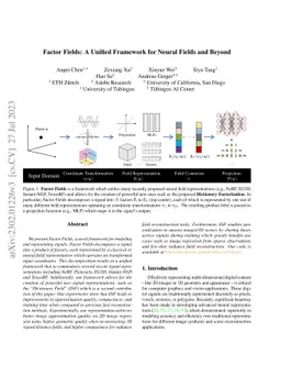 Factor Fields: A Unified Framework for Neural Fields and Beyond