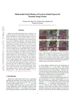 Multi-modal Gated Mixture of Local-to-Global Experts for Dynamic Image
  Fusion