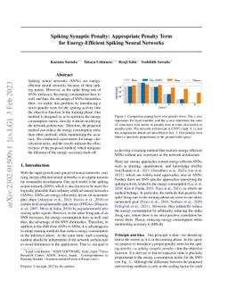 Spiking Synaptic Penalty: Appropriate Penalty Term for Energy-Efficient
  Spiking Neural Networks