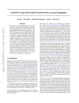 LazyGNN: Large-Scale Graph Neural Networks via Lazy Propagation