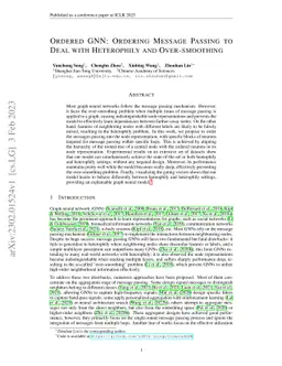 Ordered GNN: Ordering Message Passing to Deal with Heterophily and
  Over-smoothing