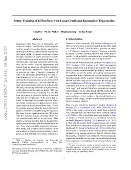 Better Training of GFlowNets with Local Credit and Incomplete
  Trajectories