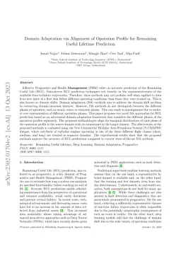 Domain Adaptation via Alignment of Operation Profile for Remaining
  Useful Lifetime Prediction