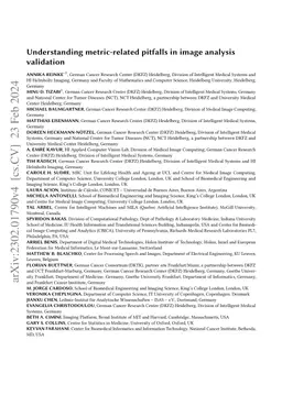 Understanding metric-related pitfalls in image analysis validation