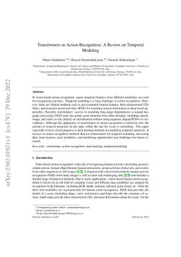 Transformers in Action Recognition: A Review on Temporal Modeling
