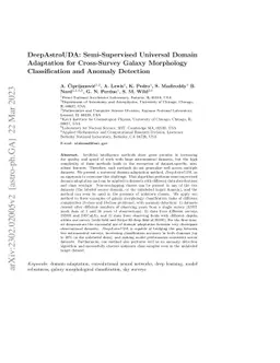 DeepAstroUDA: Semi-Supervised Universal Domain Adaptation for
  Cross-Survey Galaxy Morphology Classification and Anomaly Detection