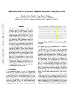 Multivariate Time Series Anomaly Detection via Dynamic Graph Forecasting