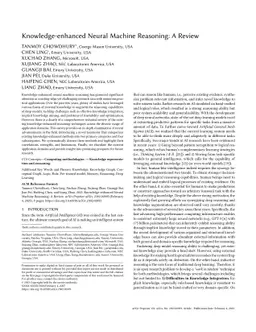 Knowledge-enhanced Neural Machine Reasoning: A Review