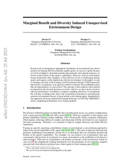 Diversity Induced Environment Design via Self-Play