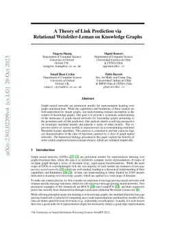A Theory of Link Prediction via Relational Weisfeiler-Leman on Knowledge
  Graphs