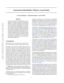 Counterfactual Identifiability of Bijective Causal Models