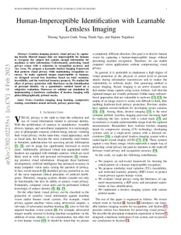 Human-Imperceptible Identification with Learnable Lensless Imaging