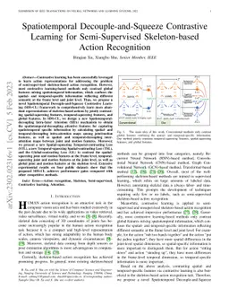 Spatiotemporal Decouple-and-Squeeze Contrastive Learning for
  Semi-Supervised Skeleton-based Action Recognition