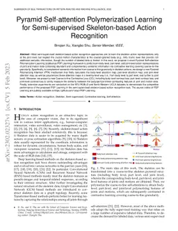 Pyramid Self-attention Polymerization Learning for Semi-supervised
  Skeleton-based Action Recognition