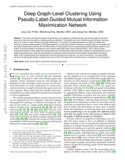 Deep Graph-Level Clustering Using Pseudo-Label-Guided Mutual Information
  Maximization Network