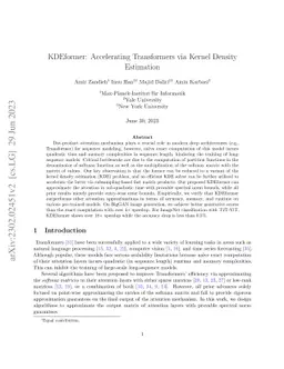 KDEformer: Accelerating Transformers via Kernel Density Estimation