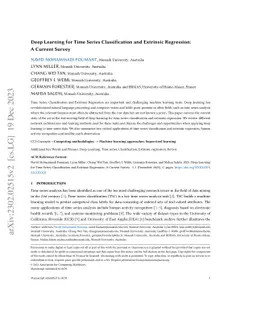 Deep Learning for Time Series Classification and Extrinsic Regression: A
  Current Survey