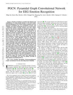 PGCN: Pyramidal Graph Convolutional Network for EEG Emotion Recognition