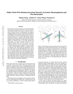PaRot: Patch-Wise Rotation-Invariant Network via Feature Disentanglement
  and Pose Restoration