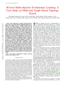 Bi-level Multi-objective Evolutionary Learning: A Case Study on
  Multi-task Graph Neural Topology Search