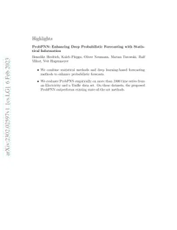 ProbPNN: Enhancing Deep Probabilistic Forecasting with Statistical
  Information