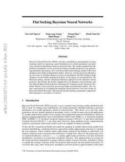 Flat Seeking Bayesian Neural Networks
