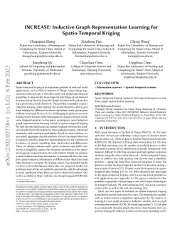 INCREASE: Inductive Graph Representation Learning for Spatio-Temporal
  Kriging
