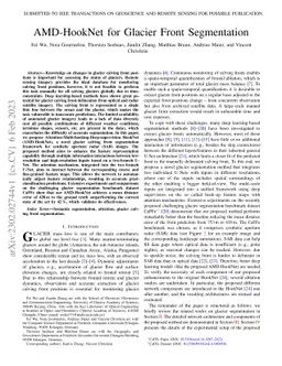 AMD-HookNet for Glacier Front Segmentation