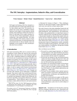 The SSL Interplay: Augmentations, Inductive Bias, and Generalization