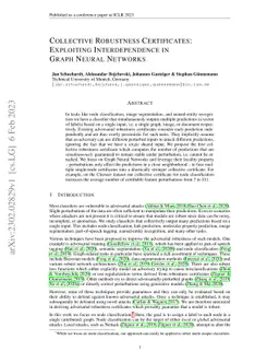 Collective Robustness Certificates: Exploiting Interdependence in Graph
  Neural Networks