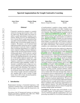 Spectral Augmentations for Graph Contrastive Learning