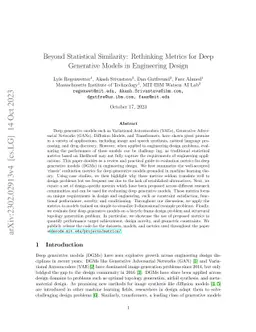Beyond Statistical Similarity: Rethinking Metrics for Deep Generative Models in Engineering Design
