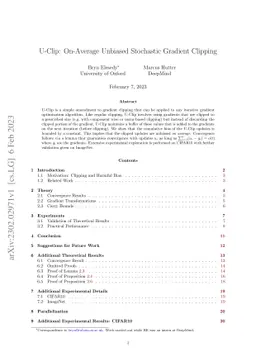 U-Clip: On-Average Unbiased Stochastic Gradient Clipping