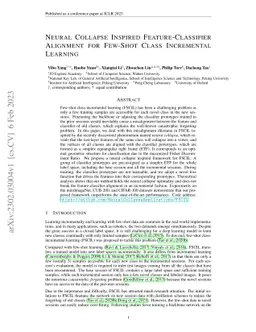 Neural Collapse Inspired Feature-Classifier Alignment for Few-Shot Class
  Incremental Learning