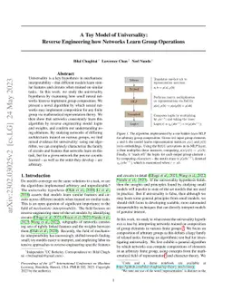 A Toy Model of Universality: Reverse Engineering How Networks Learn
  Group Operations