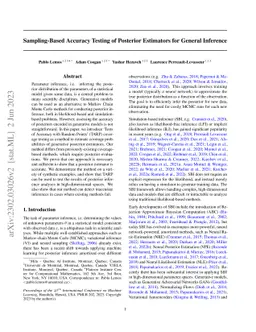 Sampling-Based Accuracy Testing of Posterior Estimators for General
  Inference